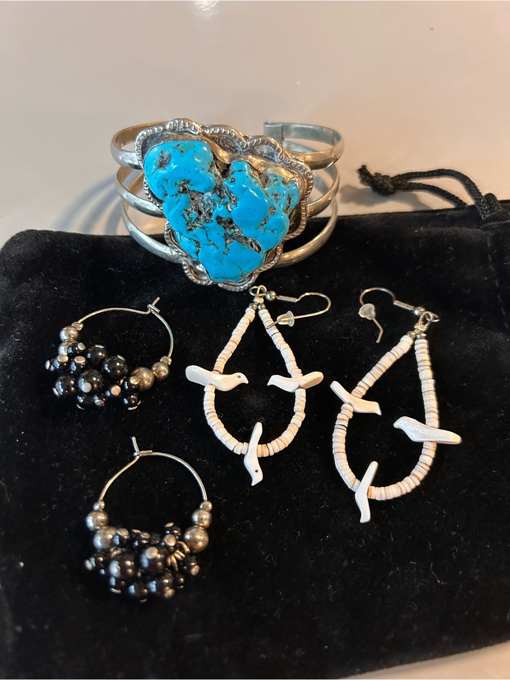 Native style bracelet and earrings